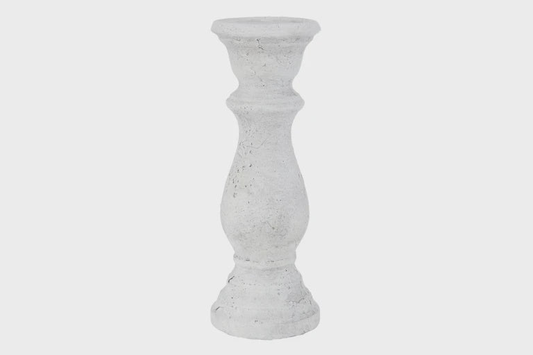 Amalfi Presly Ceramic Candle Holder White Medium 31.5cm