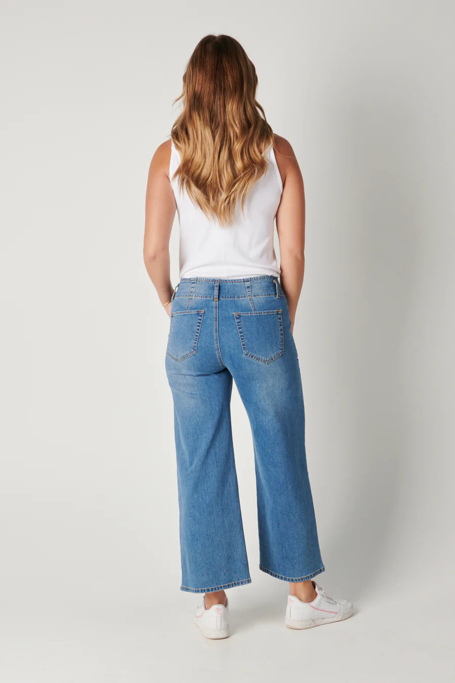 OTW Wide Leg Jeans Mid-Wash