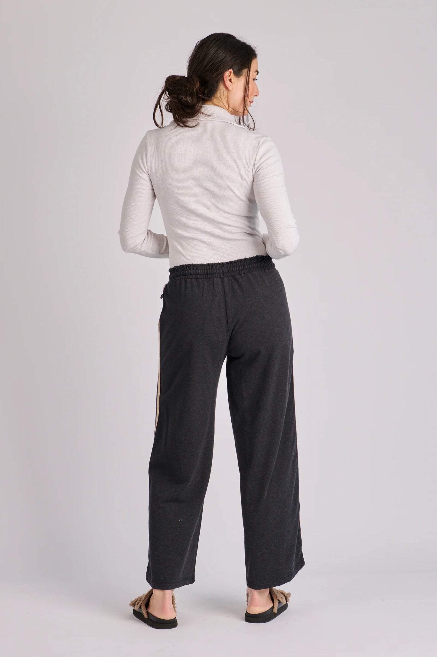 One Ten Willow Tape Detail Wide Leg Pant