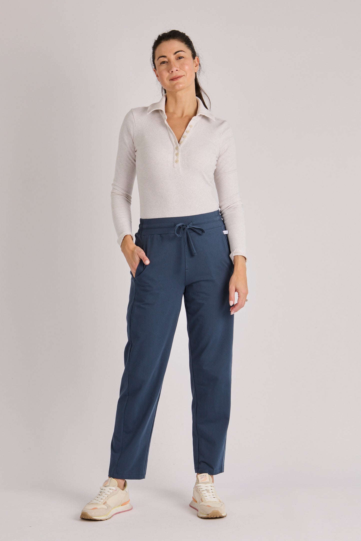 onetenwillow Panel Detail Pant - Dark Navy