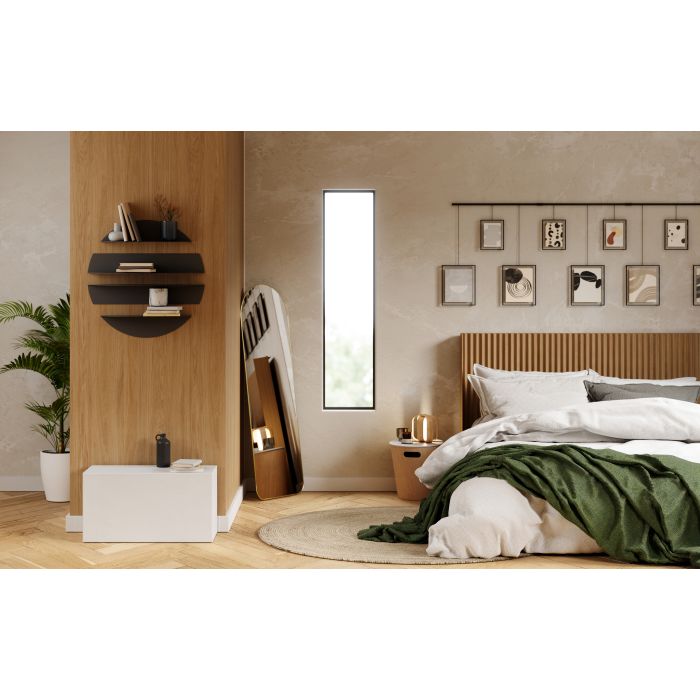 Umbra Hubba Brass Arched Leaning Mirror