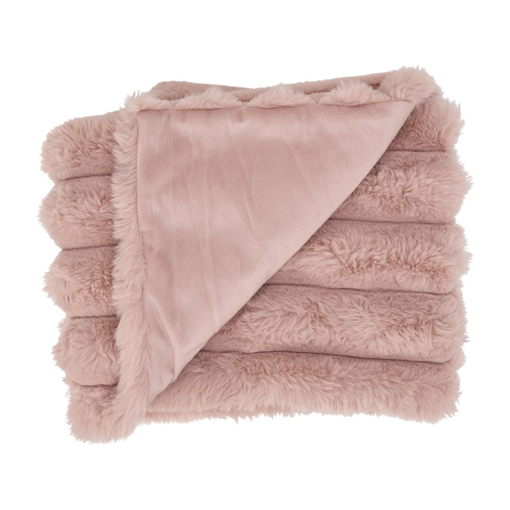 Annabel Trends Throw Ribbed Fur Baby