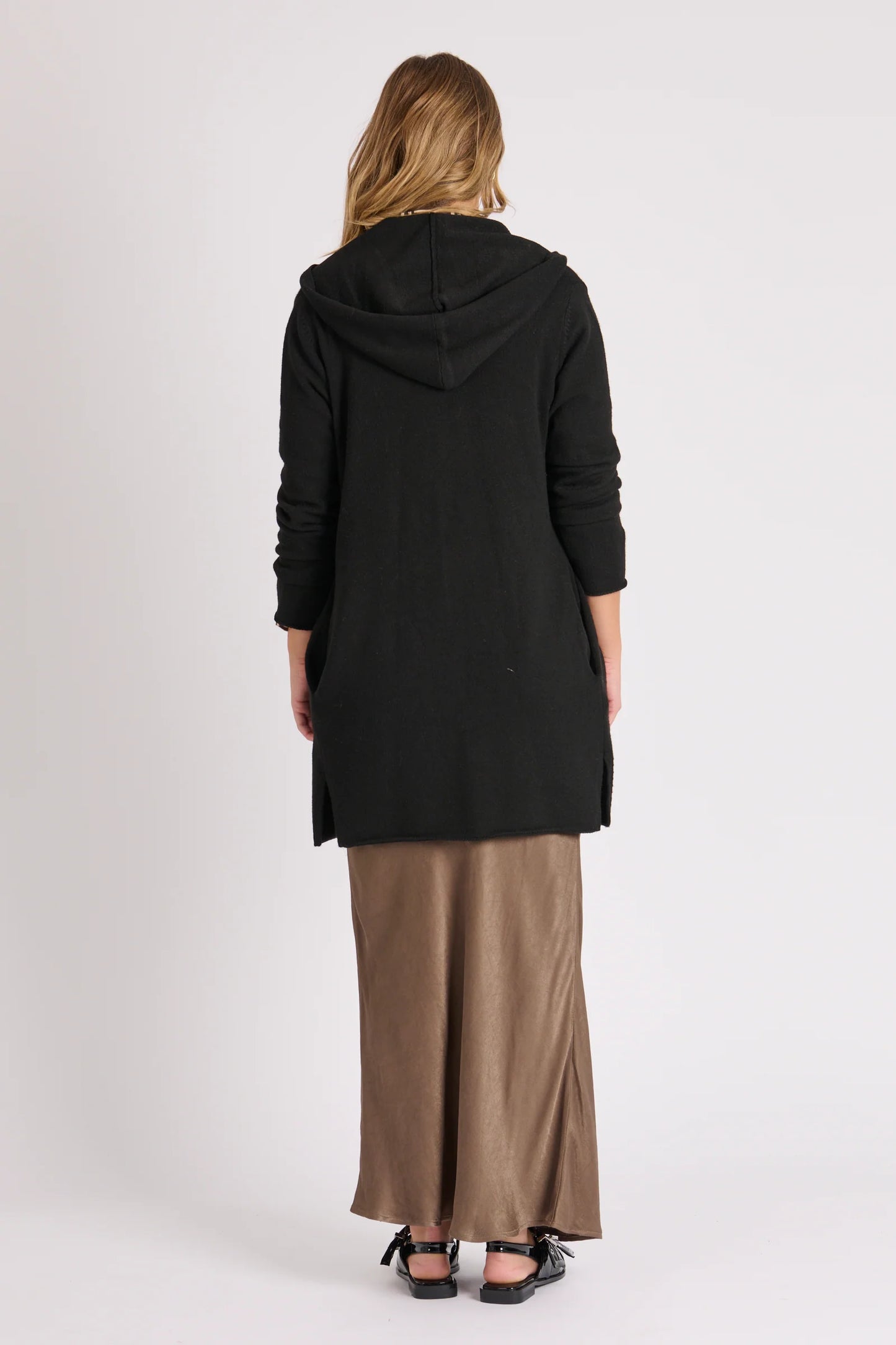 Ellis & Dewey Hooded Cardigan - Black