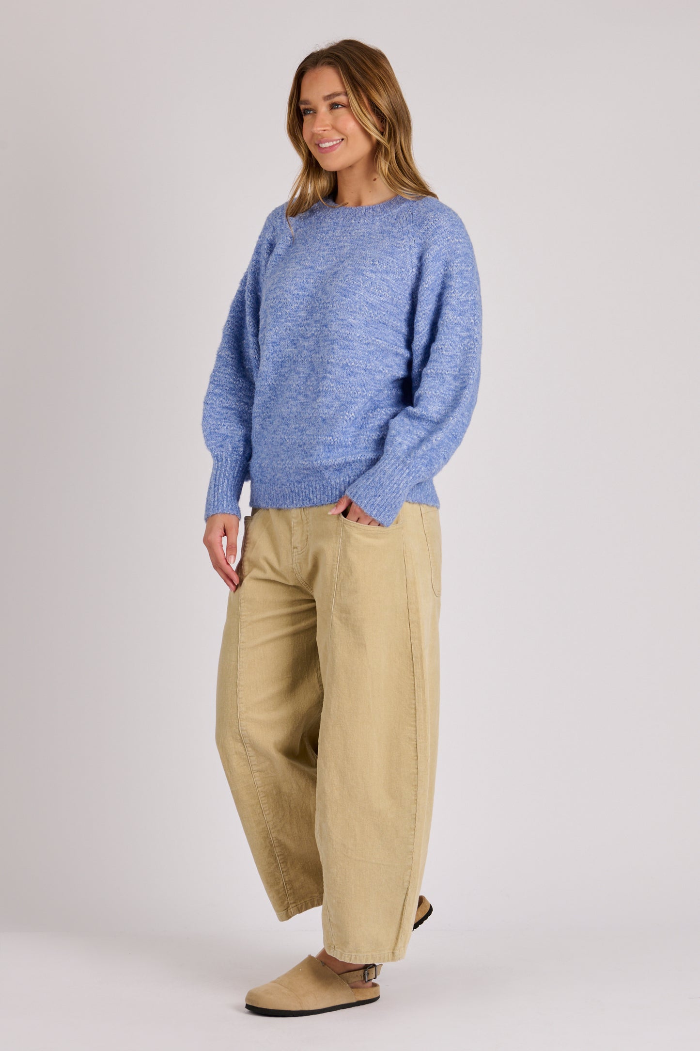 Ellis & Dewey Bishop Sleeve Jumper - Blue