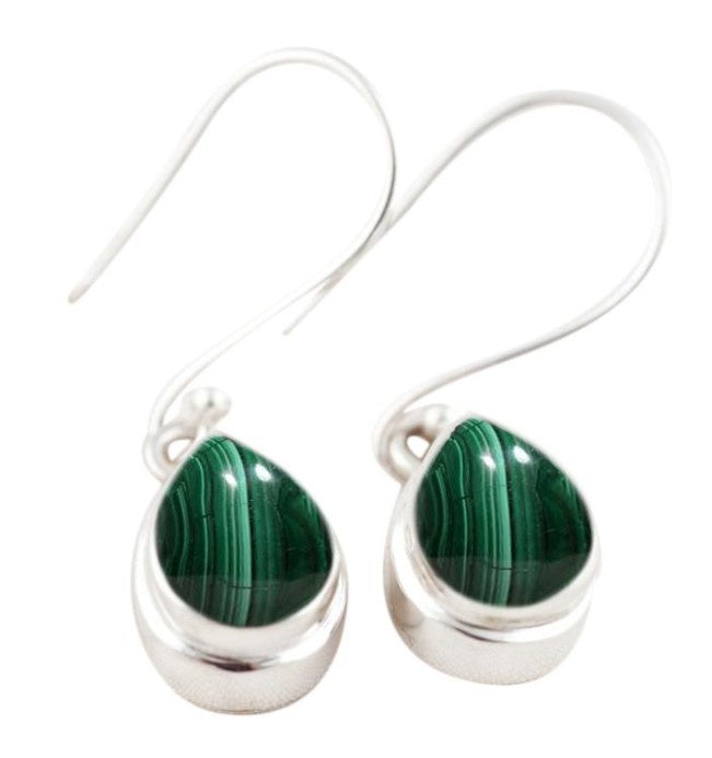 BD Sterling Silver & Malachite Earrings