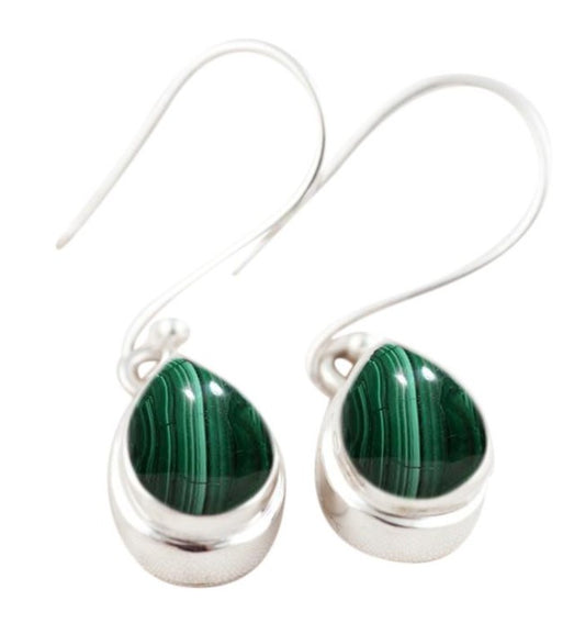 BD Sterling Silver & Malachite Earrings