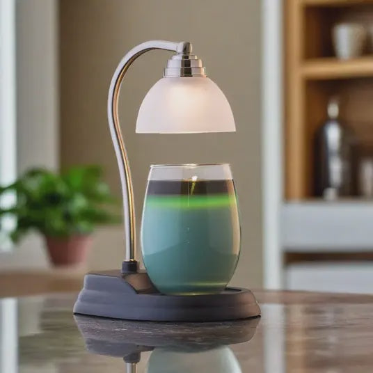 Candle Warmers Pewter Aurora Candle Warmer Lamp