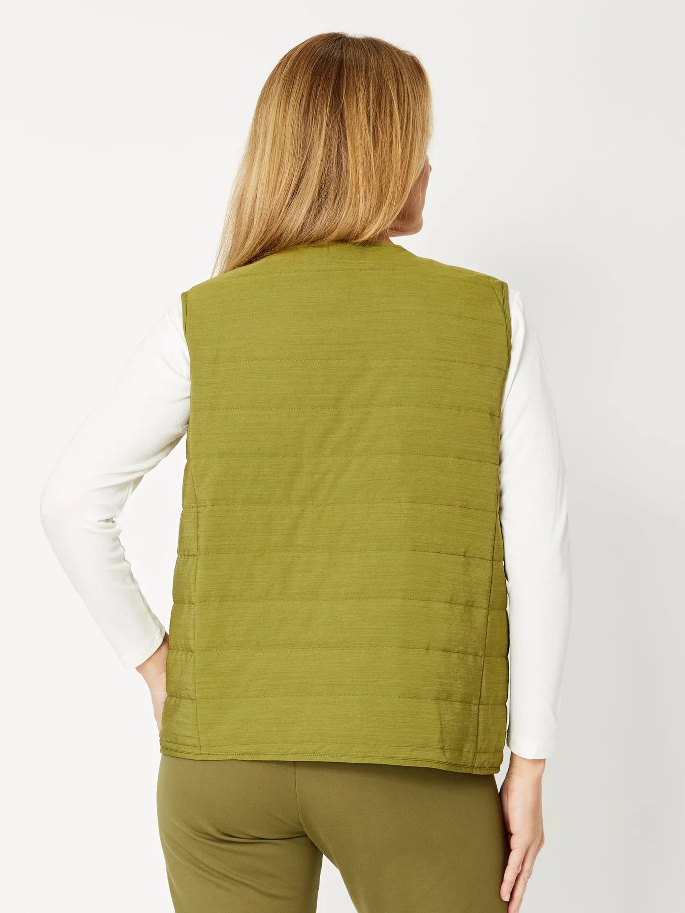 Cordelia St Puffer Vest - Moss