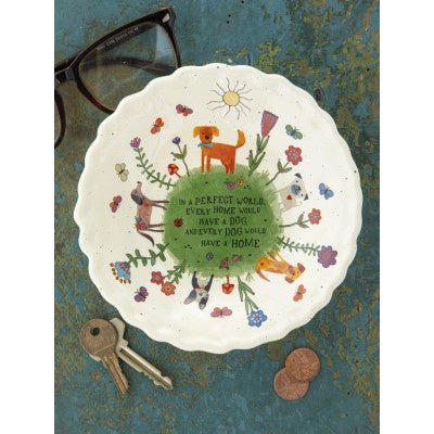 Natural Life Ceramic Trinket Bowl Every Dog