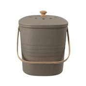 Avanti Bamboo Square Compost Bin - Grey 8L