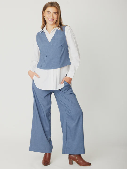 Luna Sky Denim Vest
