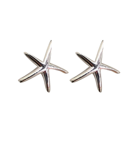 BD Sterling Silver Starfish Studs