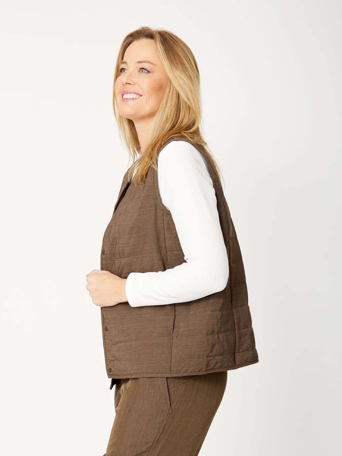Cordelia St Puffer Vest - Ginger
