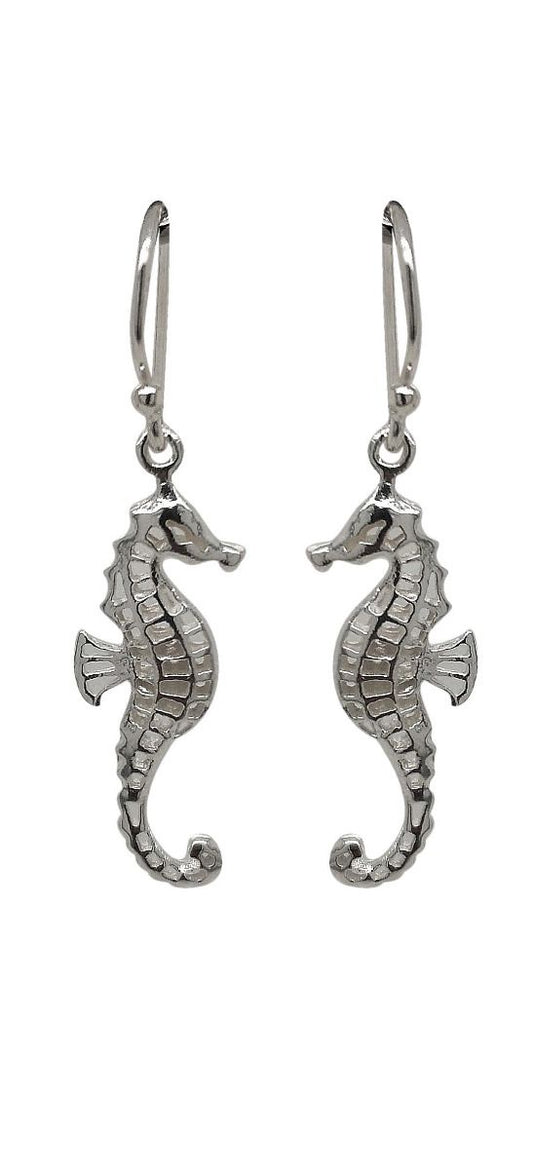 BD Sterling Silver Seahorse Earrings