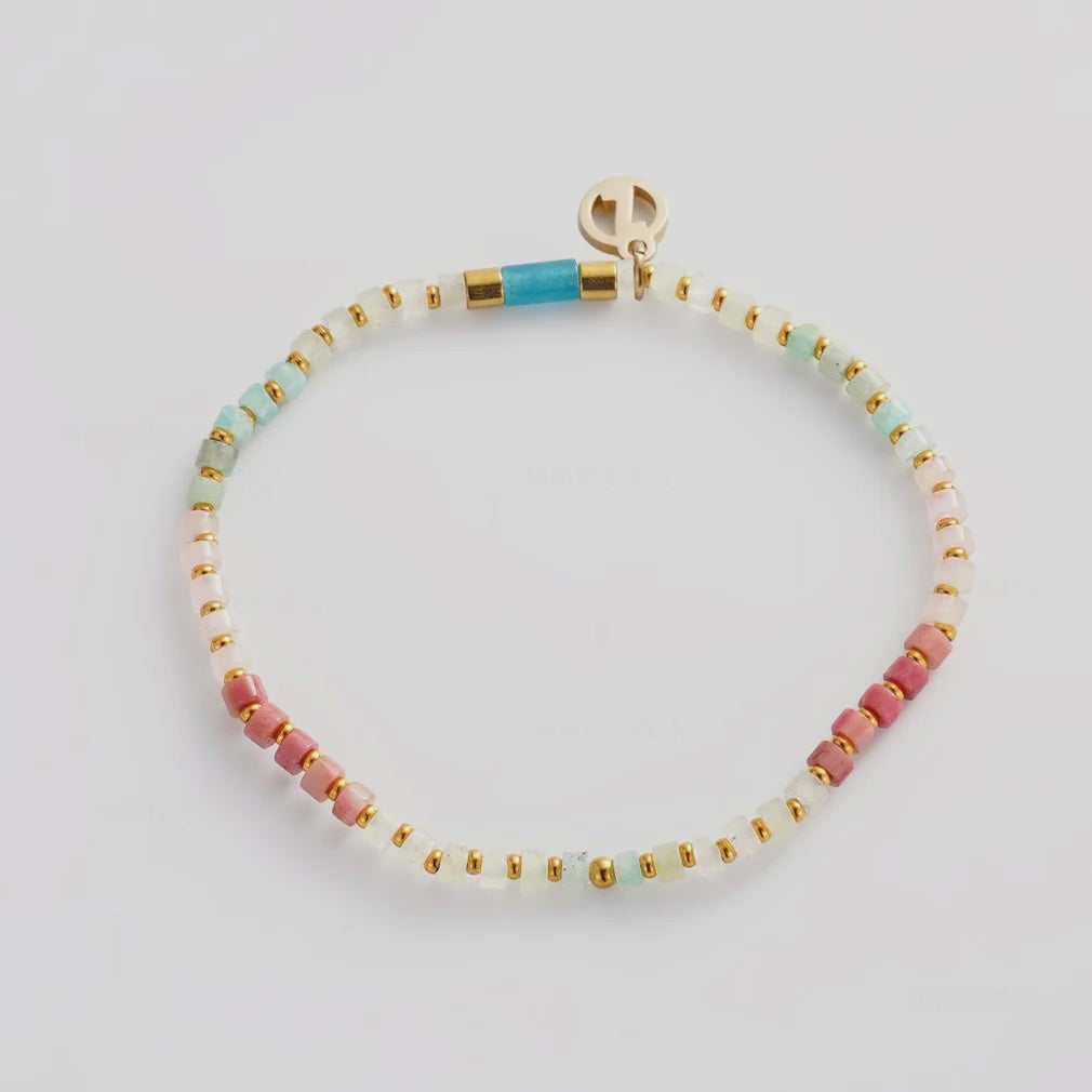 Zafino Terry Bracelet - Aqua/Coral