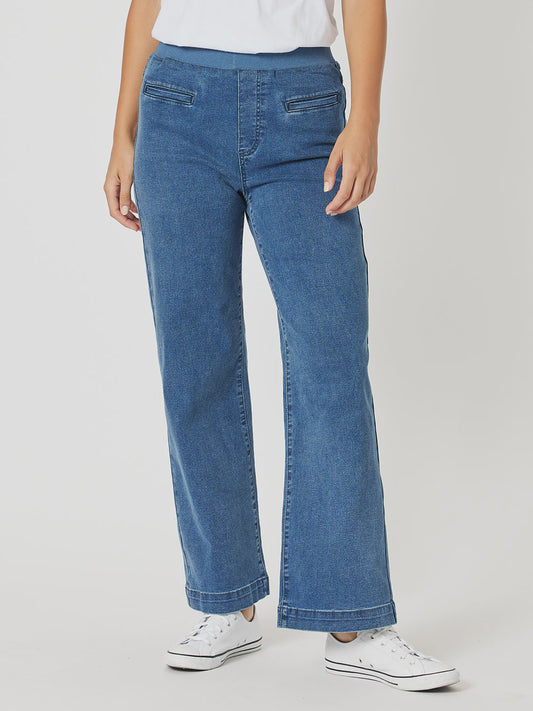 Threadz Maddy Pull On  Wide Leg Jean