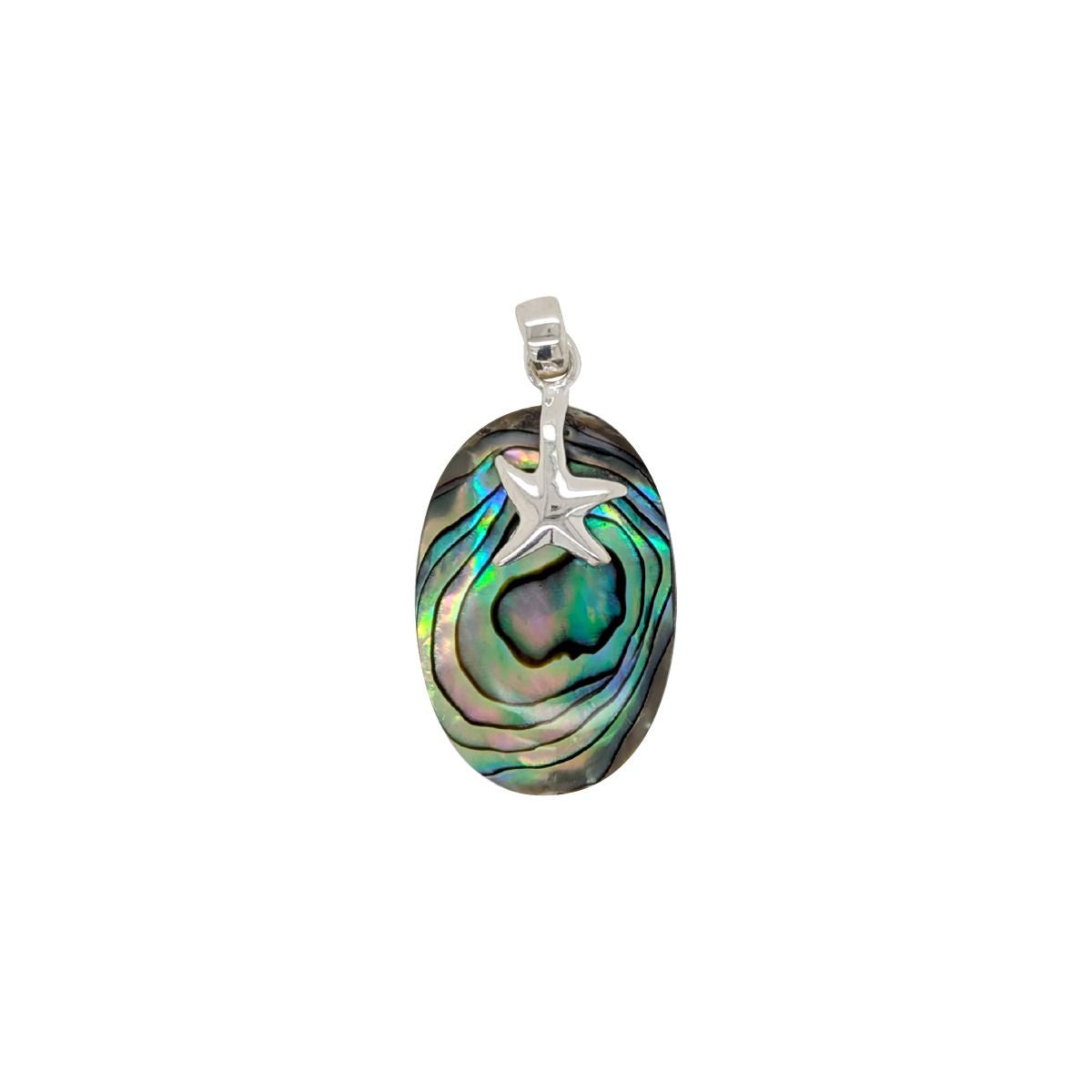 BD Sterling Silver & Paua Shell Starfish Pendant