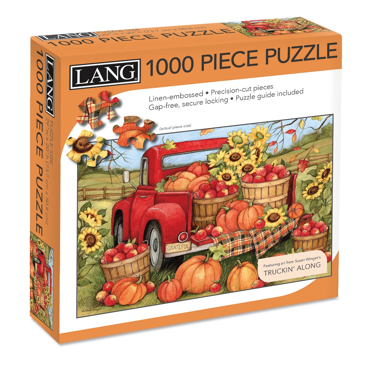 LANG Jigsaw Puzzle 1000pc - Harvest Truck
