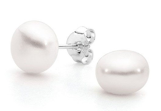 BD Sterling Silver 5mm Pearl Studs