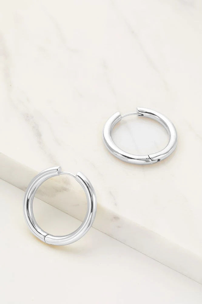 Zafino Kendall Hoops - Silver (3 sizes)