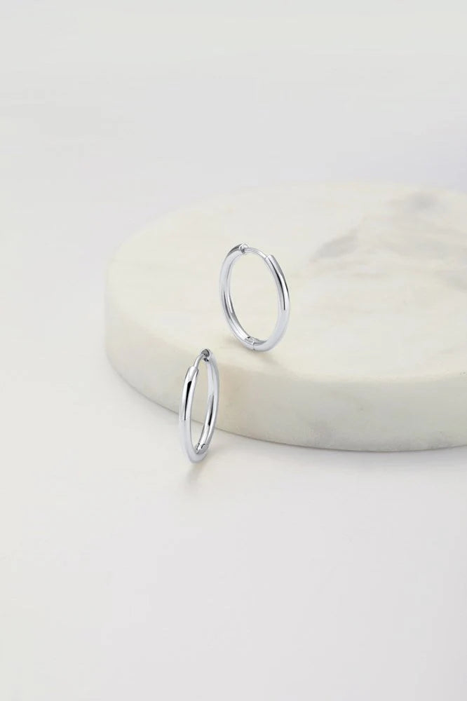 Zafino Delilah Hoop - Silver (3 sizes)
