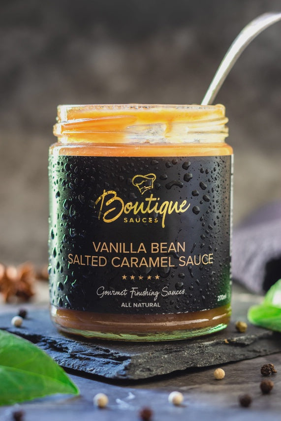 Boutique Sauces Vanilla Bean Salted Caramel Sauce 270mL