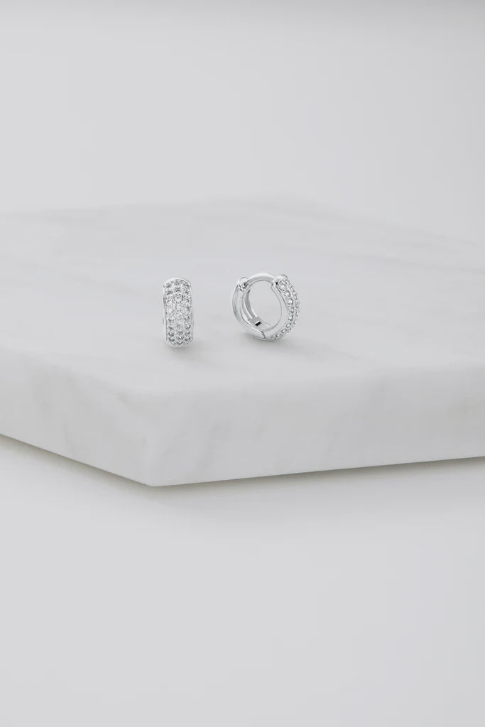 Zafino Gemma Huggie - Silver