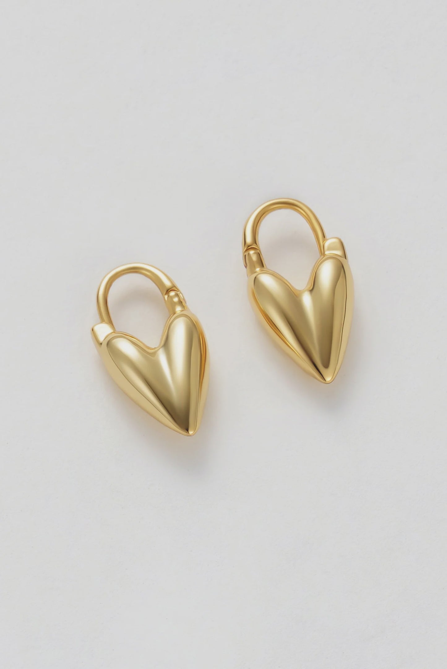 Zafino Jess Heart Hoop Gold Earring