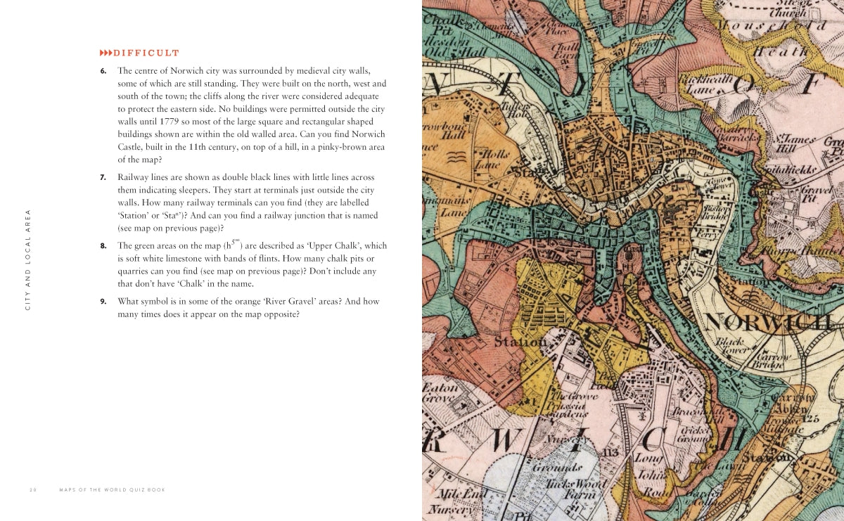 Maps of the World Quiz Book - Hardie Grant Explore