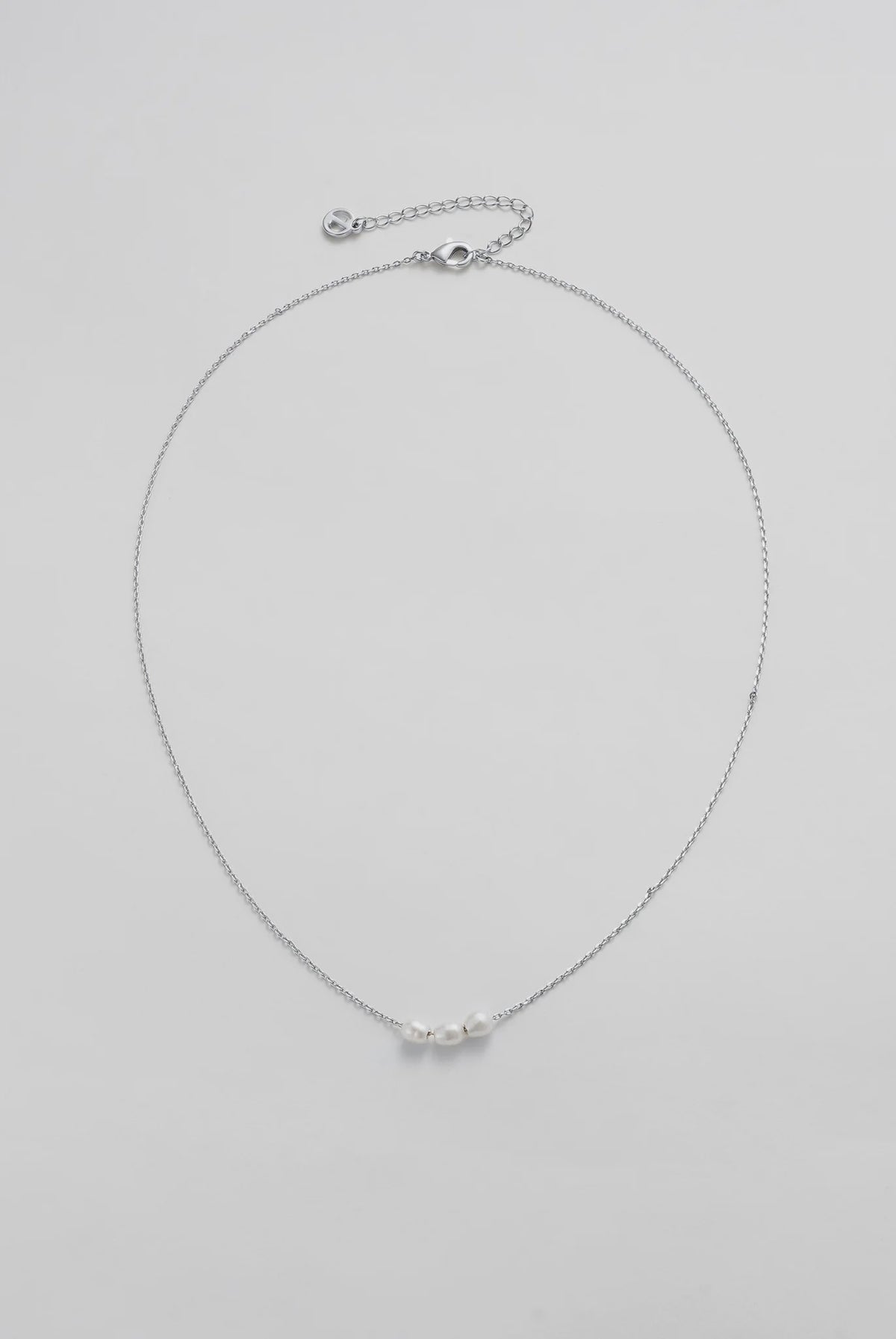 Zafino Mini Pearl Necklace - Silver