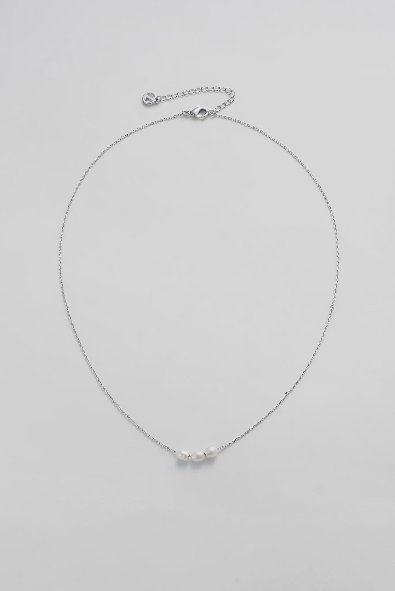 Zafino Mini Pearl Necklace Silver