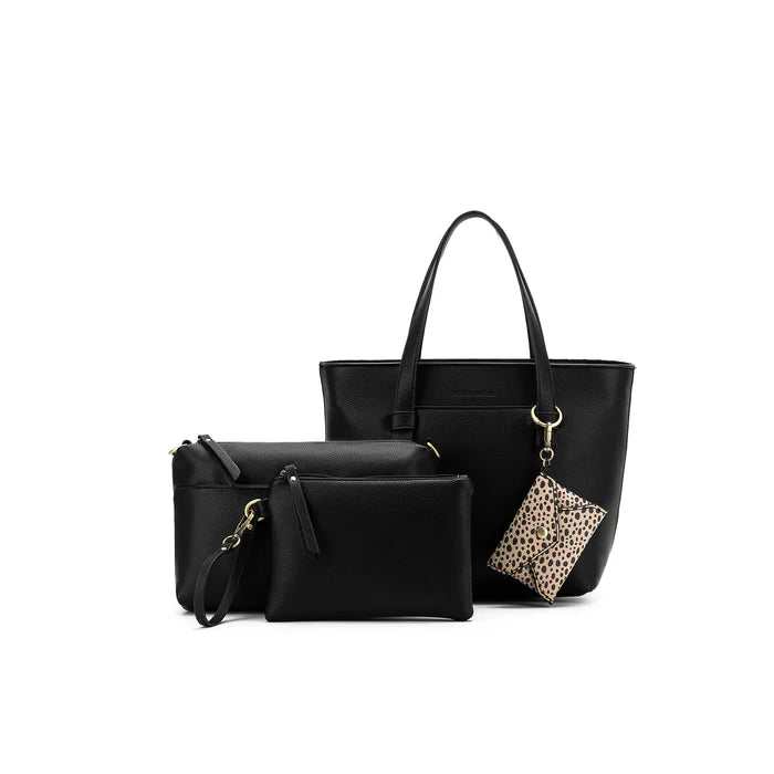 Black Caviar Antoinette 3pc Handbag Set
