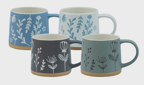 Bundanoon Scandi Mugs Set/4 Flora
