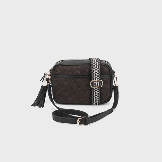 Black Caviar Maxine Suedette Crossbody Bag
