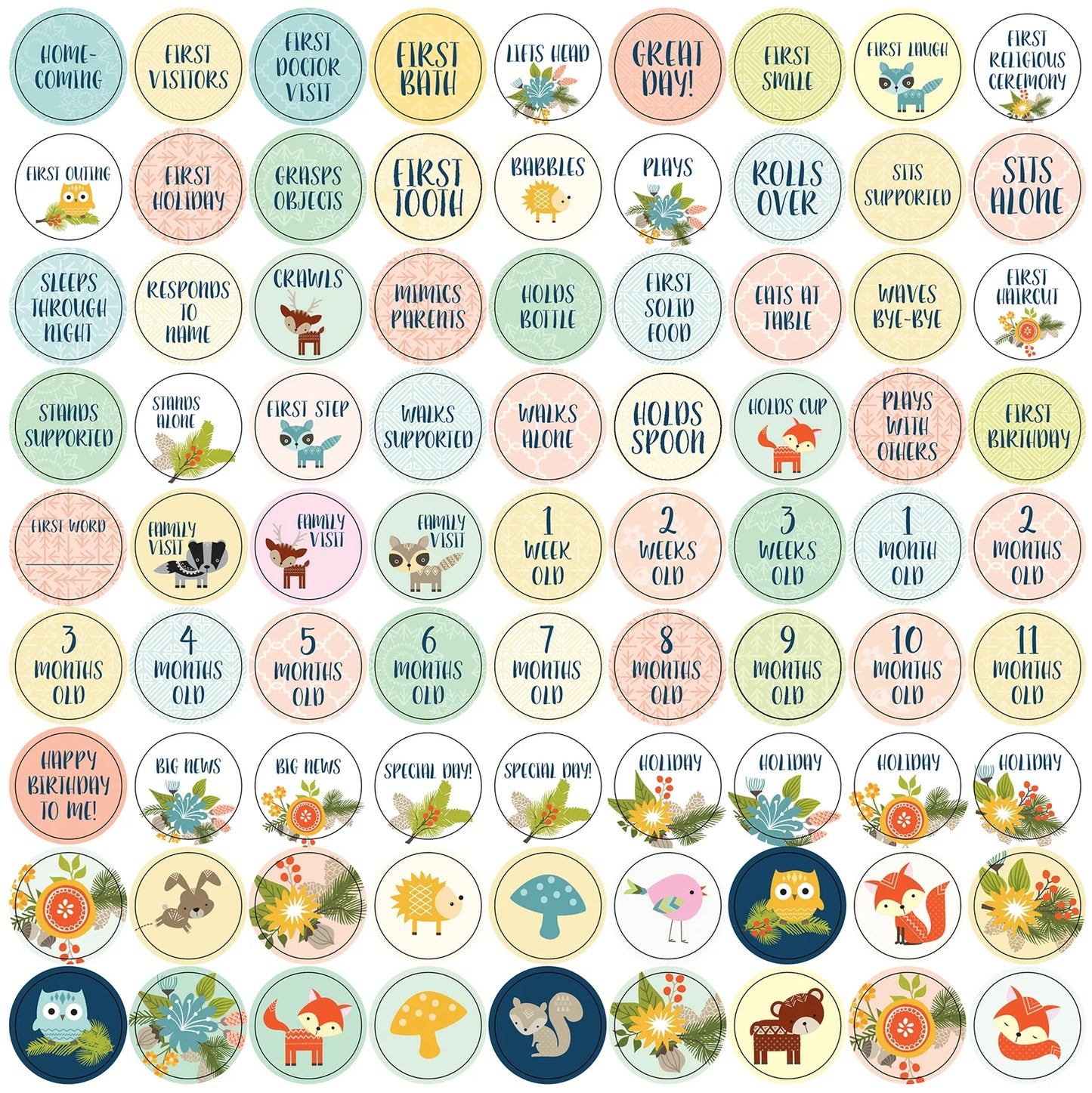 Peter Pauper My Life As A Baby First-Year Calendar (Woodland)