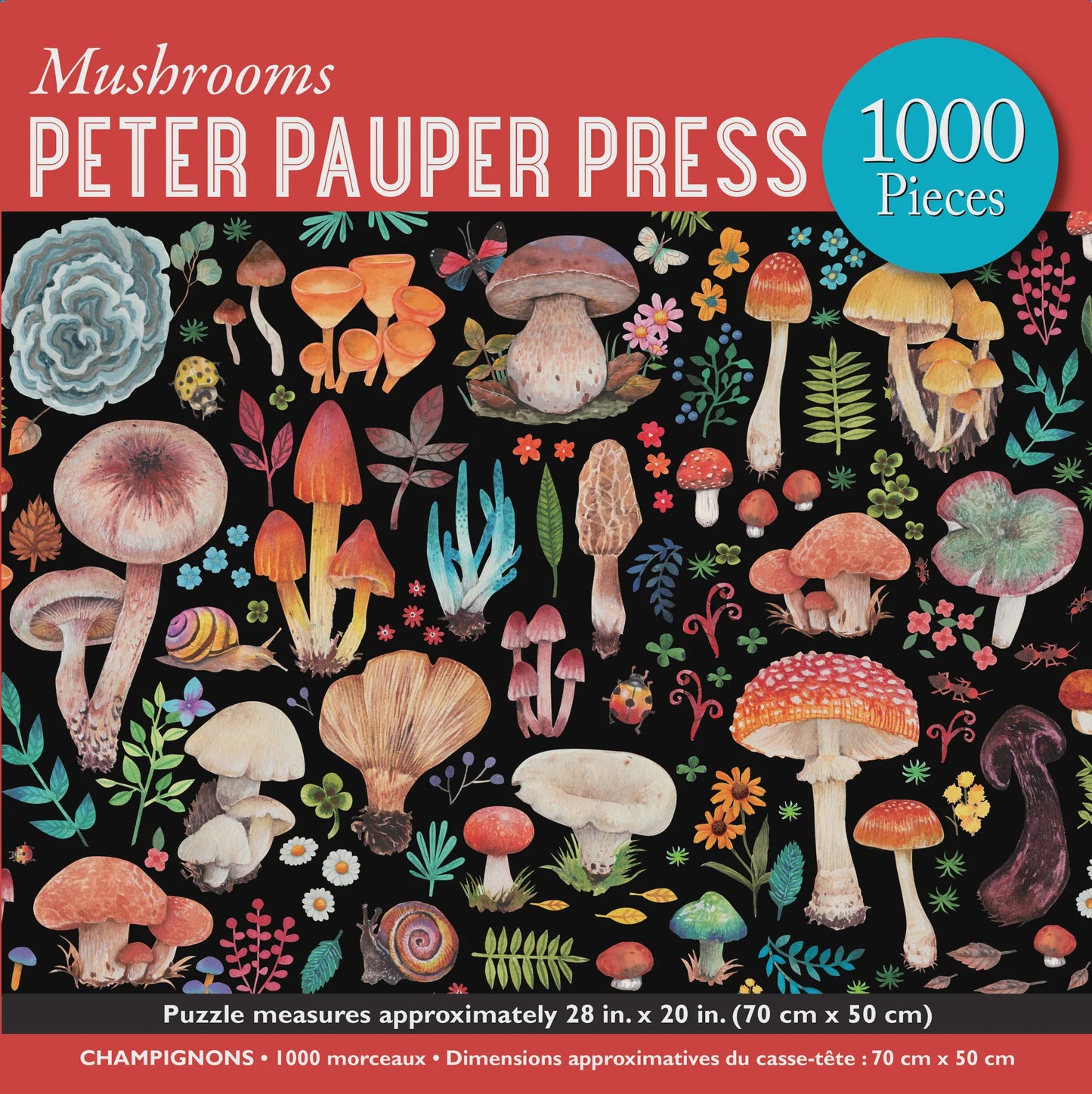 Peter Pauper 1000pc Puzzle - Mushrooms