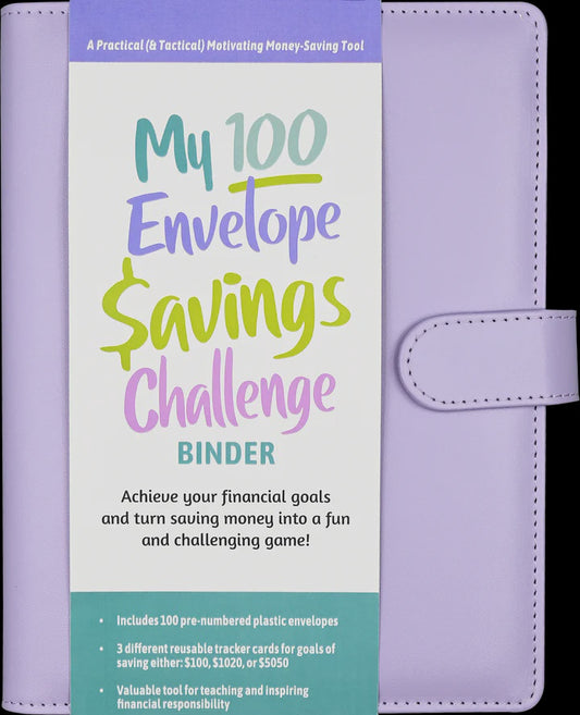 Peter Pauper 100 Envelope Savings Challenge Binder