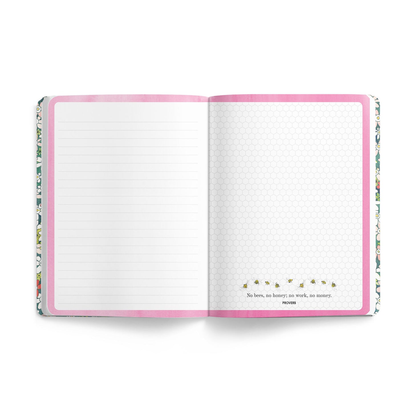 Affirmations Striped Bee Journal