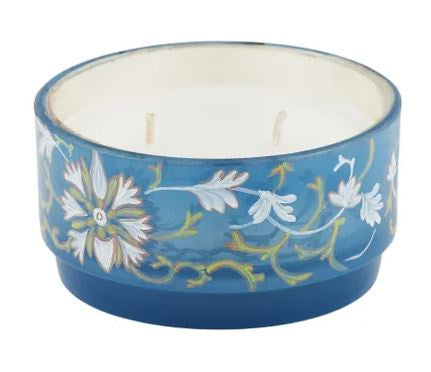 Elemental Spring Glass Candle Jar - Blue (Seasalt)