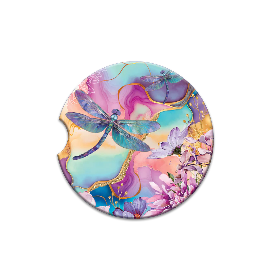 Lisa Pollock Absorbent Charming Car Coasters