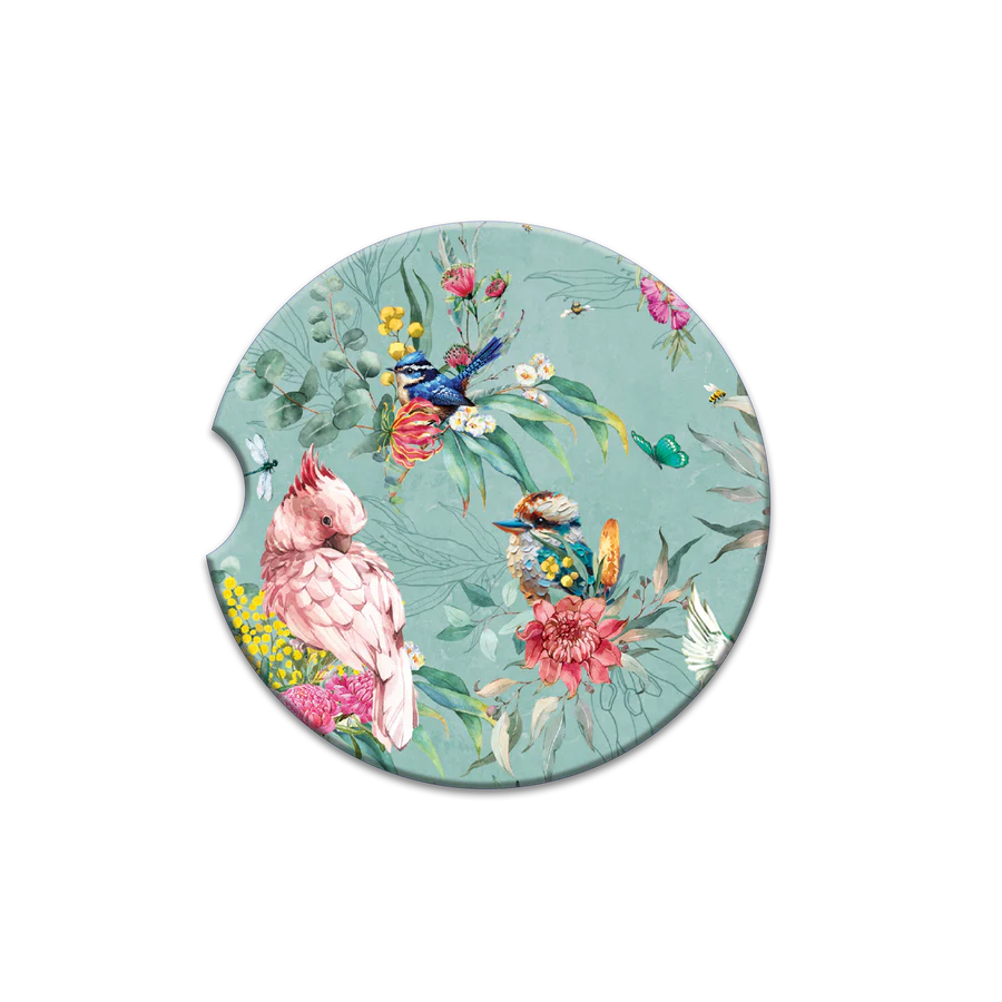 Lisa Pollock Absorbent Charming Car Coasters