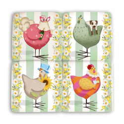 DWBH Set/4 Resin Coasters - Henhouse