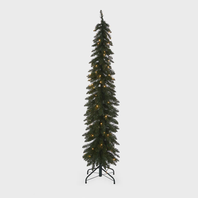 Holly & Ivy Scandinavian Pine Fir Green Tree 5.5 FT 100 LED
