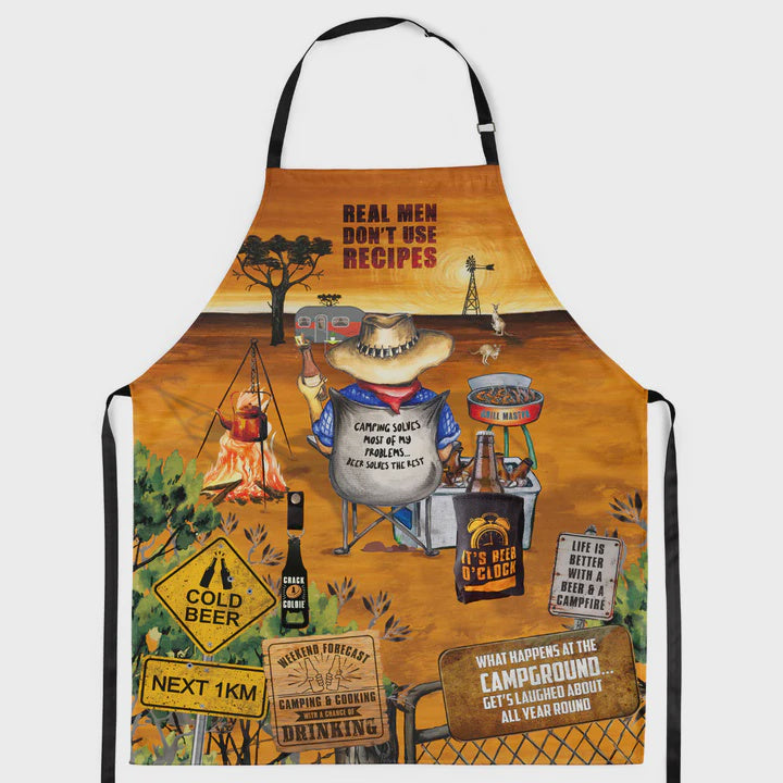 Lisa Pollock Men's BBQ Apron