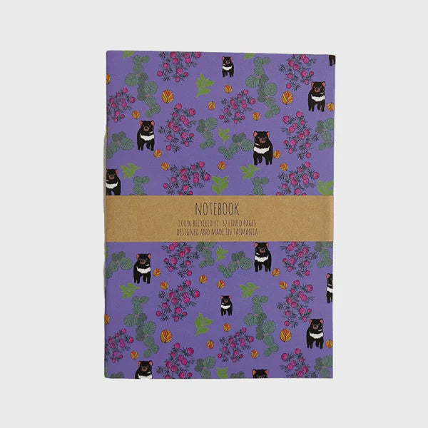Red Parka 100% Recycled A5 Notebook Tasmanian Devil (2 designs)