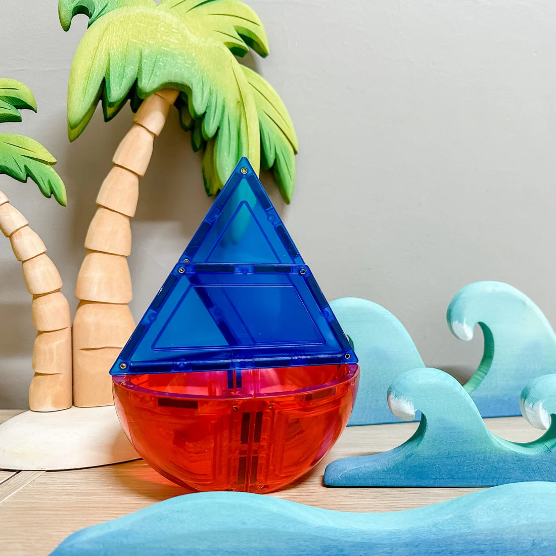 Learn & Grow Toys Magnetic Tiles Dome Pack 18pce