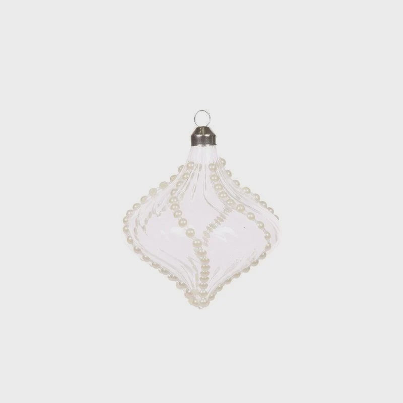Holly & Ivy Etched Swirl Bauble