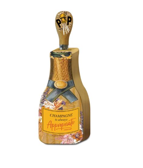 Lisa Pollock Bottle Shaped Cheese Knife Block