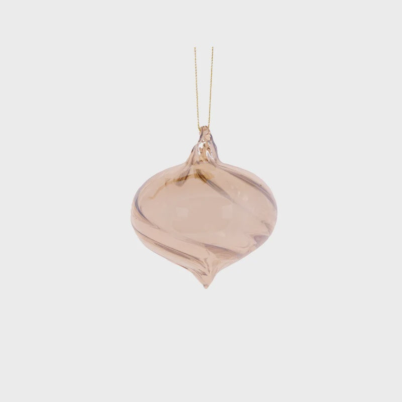 Holly & Ivy High Shine Onion Bauble - Gold
