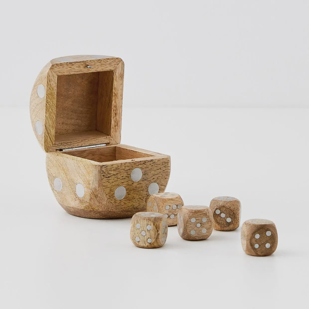 Coast To Coast Lucky 6Piece Wood Dice Box Set